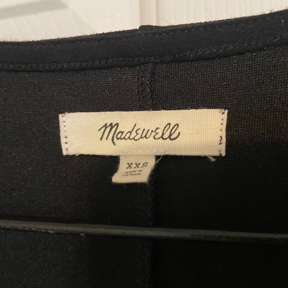 Madewell Black Wrap Dress - Picture 3 of 3